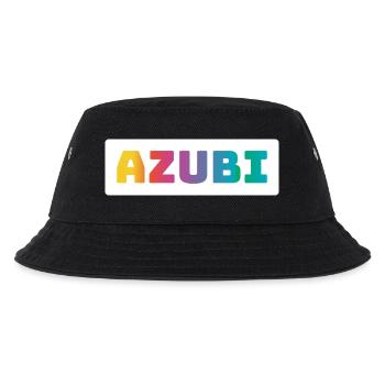 Azubi Tshirt coloured - Kinder Bucket Hat - Schwarz - Vorne