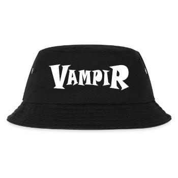 VAMPIR - Kinder Bucket Hat - Schwarz - Vorne