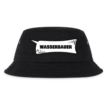 Wasserbauer als Sprechblase - Kinder Bucket Hat - Schwarz - Vorne