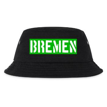 Bremen - Weser - Werder - Hansestadt - Kinder Bucket Hat - Schwarz - Vorne