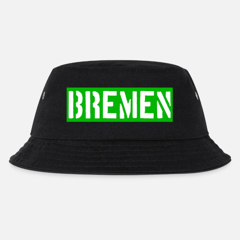 Bremen - Weser - Werder - Hansestadt - Kinder Bucket Hat - Schwarz