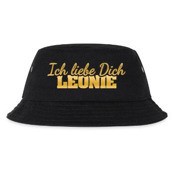 Leo - Kinder Bucket Hat - Schwarz - Vorne
