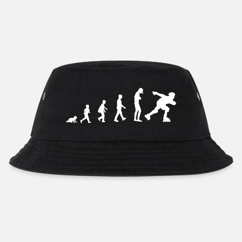 Development from baby to inline skater - Kids’ Bucket Hat - black