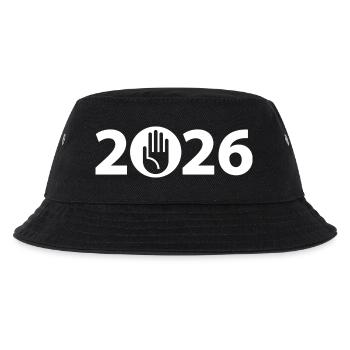 Stop, Hello, Attention 2026 - Kids’ Bucket Hat - black - Front