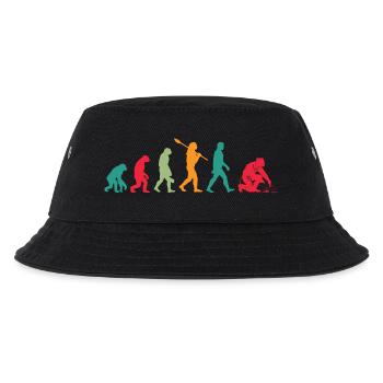 Schweißer Evolution - Kinder Bucket Hat - Schwarz - Vorne