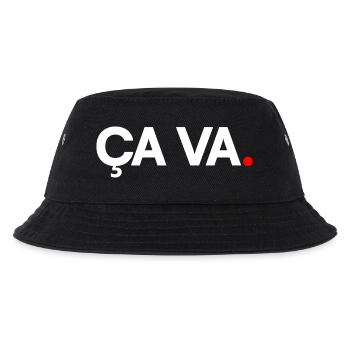 DAS IST IN ORDNUNG | Minimalistischer humoristischer Ausdruck - Kinder Bucket Hat - Schwarz - Vorne
