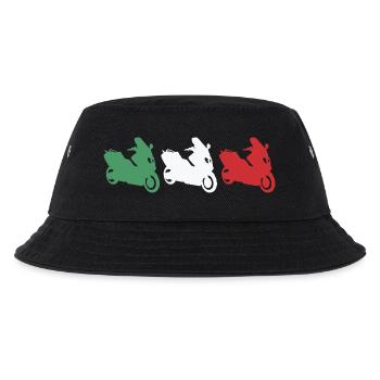 Italien Motorroller Motorrad - Kinder Bucket Hat - Schwarz - Vorne