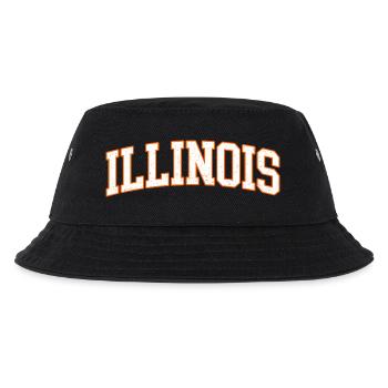 Illinois Retro Vintage Pride Land Of Lincoln - Kinder Bucket Hat - Schwarz - Vorne