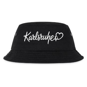 Karlsruhe Herzschlag - Kinder Bucket Hat - Schwarz - Vorne