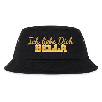 Bella als Liebe - Kinder Bucket Hat - Schwarz - Vorne