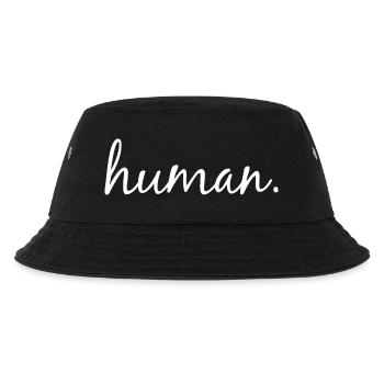 human. Menschenrechte für jeden - Kinder Bucket Hat - Schwarz - Vorne