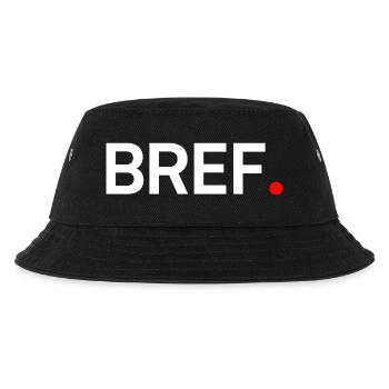 Kurz gesagt, moderner, minimalistischer Humor - Kinder Bucket Hat - Schwarz - Vorne