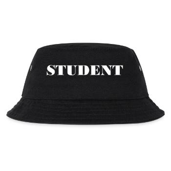 STUDENT Logo - Kinder Bucket Hat - Schwarz - Vorne