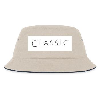 Classic white - Kids’ Bucket Hat - ecru/navy - Front