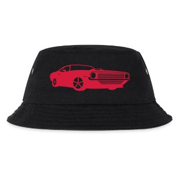muscle car phc red - Kinder Bucket Hat - Schwarz - Vorne