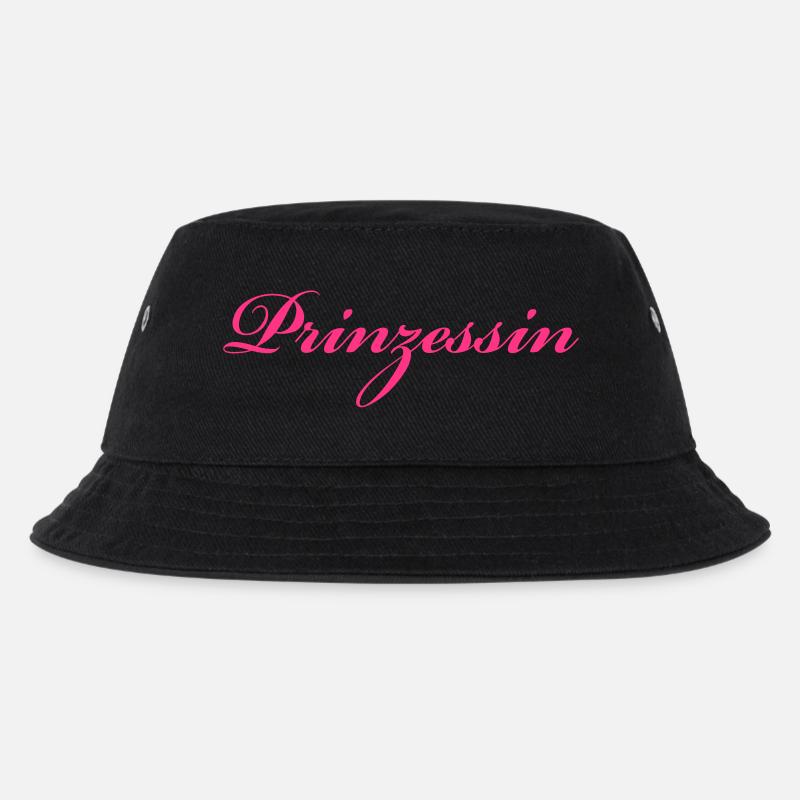 Prinzessin - Kinder Bucket Hat - Schwarz