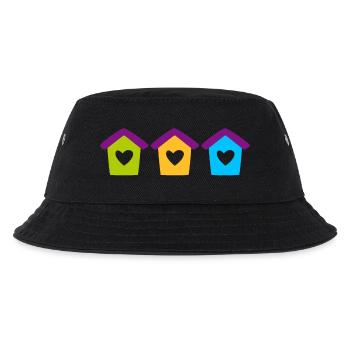 Nichoir Maison Jardin Coeur Enfants Maison Colorée - Bob Enfant - noir - Devant