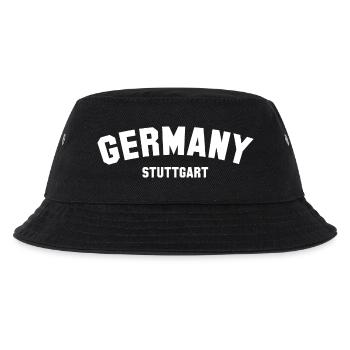 GERMANY STUTTGART - Kinder Bucket Hat - Schwarz - Vorne