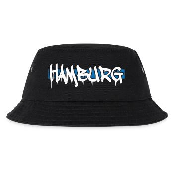 Hamburg - Kinder Bucket Hat - Schwarz - Vorne