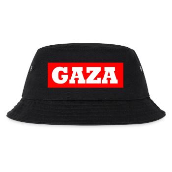 Gaza - Kinder Bucket Hat - Schwarz - Vorne