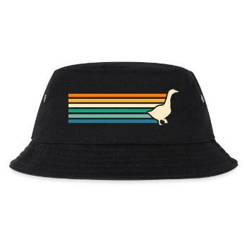 Gans - Kinder Bucket Hat - Schwarz - Vorne