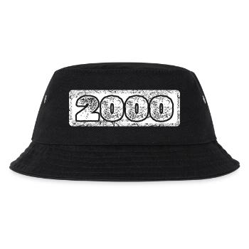 Zahl 2000 - Kinder Bucket Hat - Schwarz - Vorne