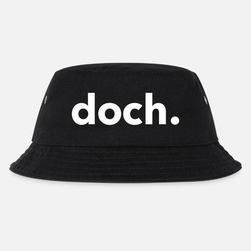doch. - Kinder Bucket Hat - Schwarz
