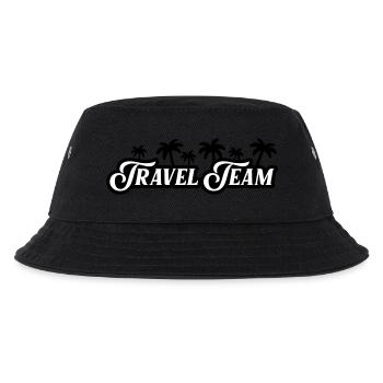 Travel Team Palmen - Kinder Bucket Hat - Schwarz - Vorne