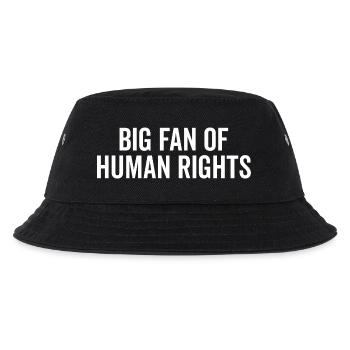Großer Fan der Menschenrechte - Kinder Bucket Hat - Schwarz - Vorne