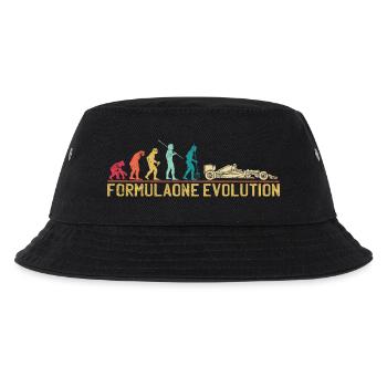 Illustration der Formel-Evolution - Kinder Bucket Hat - Schwarz - Vorne