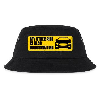 Mein anderes Fahrzeug ist auch enttäuschend, lustiger Autowitz - Kinder Bucket Hat - Schwarz - Vorne