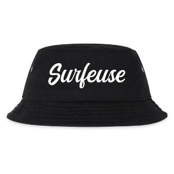 Wellenreiter - Kinder Bucket Hat - Schwarz - Vorne