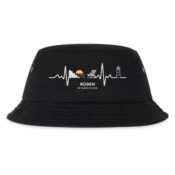 Rügen Heartbeat Baltic Sea Love - Kids’ Bucket Hat - black - Front