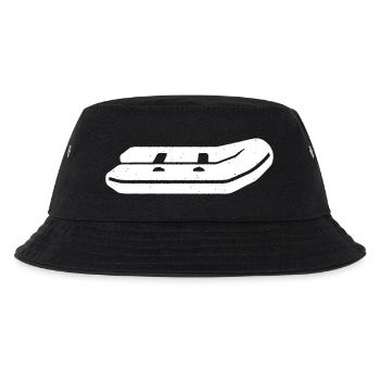 Schlauchboot Ruderboot Sommer Vektor - Kinder Bucket Hat - Schwarz - Vorne