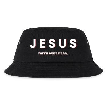 Jésus, la foi avant la peur - Christian Design - Bob Enfant - noir - Devant