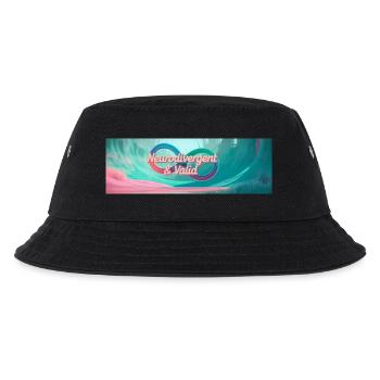 Neurodivergent & Valid - Kinder Bucket Hat - Schwarz - Vorne