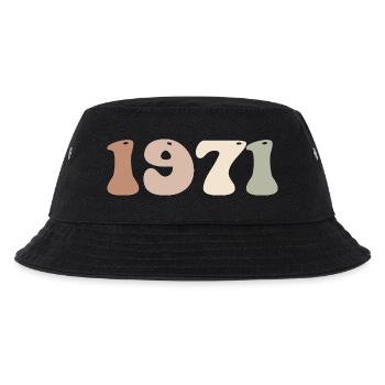 1971 - Kinder Bucket Hat - Schwarz - Vorne