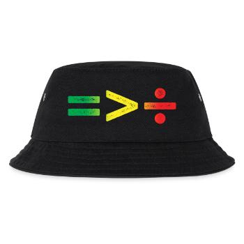 Juneteenth-Gleichheit ist größer als Spaltung - Kinder Bucket Hat - Schwarz - Vorne
