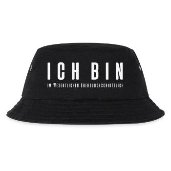 Ich bin im Wesentlichen überdurchschnittlich - Kinder Bucket Hat - Schwarz - Vorne