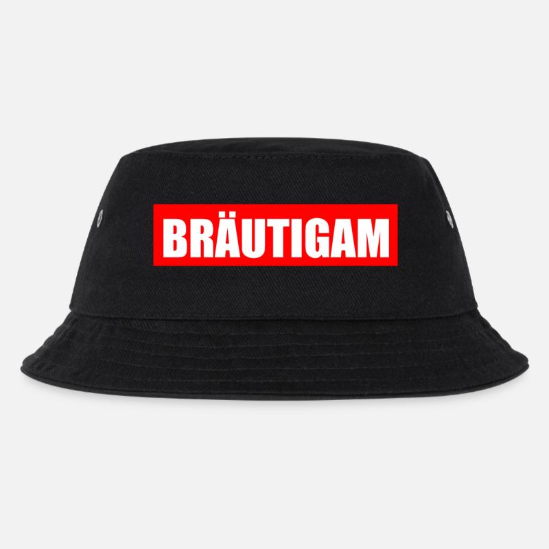bräutigam - Kinder Bucket Hat - Schwarz