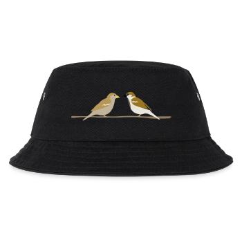 Spatzen - Kinder Bucket Hat - Schwarz - Vorne