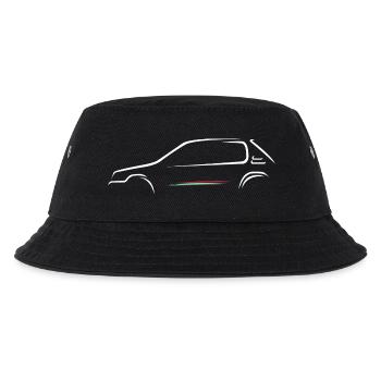 Skizze 205 Rallye - Kinder Bucket Hat - Schwarz - Vorne