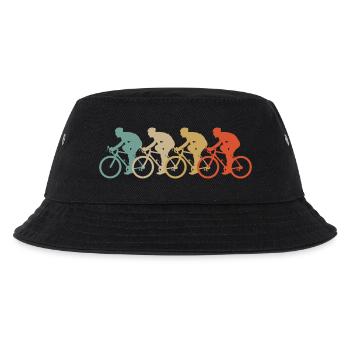 Retro Vintage Style Fahrrad Radsport Zweirad Sport - Kinder Bucket Hat - Schwarz - Vorne