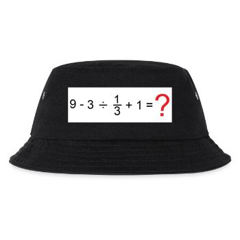 Mathematik - Kinder Bucket Hat - Schwarz - Vorne