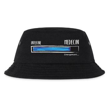 Intern Arzt Laden. Humor Zukünftiger Arzt - Kinder Bucket Hat - Schwarz - Vorne