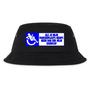 My parking space, therefore also my handicap! - Kids’ Bucket Hat - black - Front