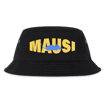 MAUSI - Kinder Bucket Hat - Schwarz - Vorne