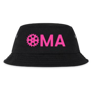 Oma Zahnrad Werkzeug Handwerk Ingenieur - Kinder Bucket Hat - Schwarz - Vorne