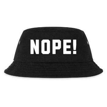 Nope! - Kids’ Bucket Hat - black - Front
