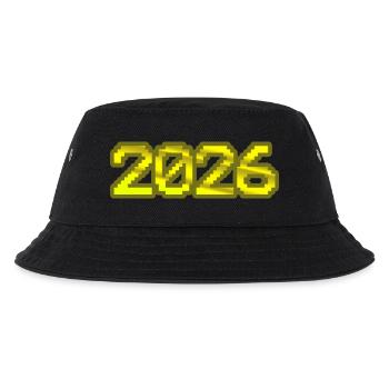 2026 - Kinder Bucket Hat - Schwarz - Vorne